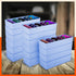 Stomo Dori Multi-Purpose Stackable Drawer Organizer For Home | Sky Blue - Set of 16